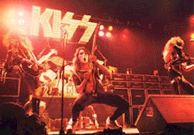 KISS live photo from 1975