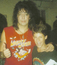 Backstage with Ace in 1987
